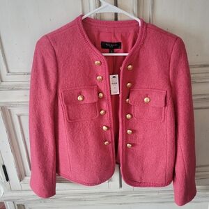 Talbots Pink Blazer with Gold Buttons